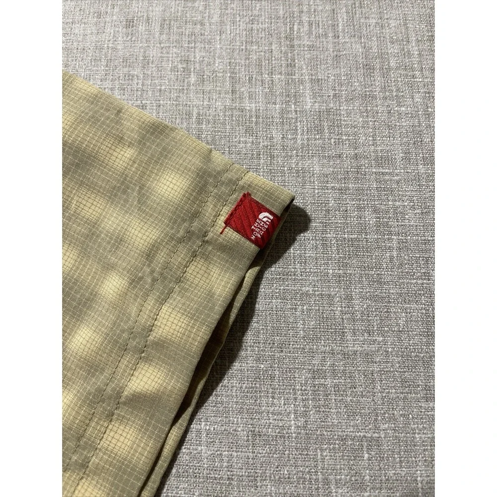 The North Face Button Up Shirt Men's 2XL Beige‎ Plaid Nature Hiking Gorpcore